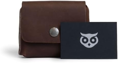 Hide & Drink, Thick Leather Riveted Horizontal Waist Wallet, Holds Up to 12 Cards Plus Folded Bills Coin Holder Organizer, Handmade, Bourbon Brown