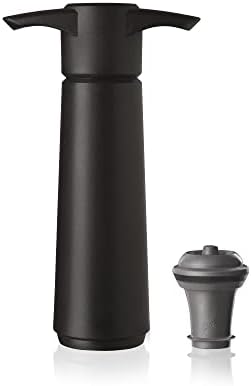 no name Vacu Vin Wine Saver Pump with 1 x Vacuum Bottle Stopper - Black