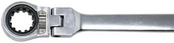 K Tool International 43515 Reversible Double Box Metric Ratchet Wrench for Garages, Repair Shops and DIY, 14mm - 15mm, 72-Tooth, Forged, Heat Treated