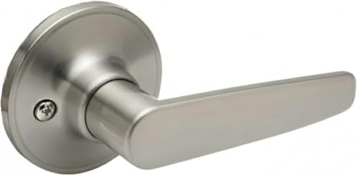 Copper Creek DL1231SS Daley Push Button Privacy Door Lever, Satin Stainless