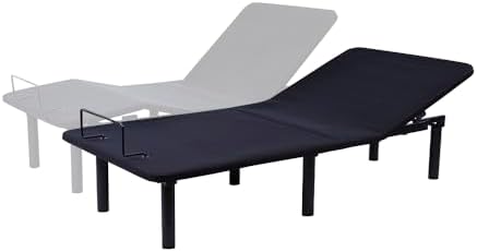 Fromann Adjustable Twin XL Bed Base Frame with Wireless Remote,USB Ports, Zero Gravity,Under Bed Led Lighting (Includes Synchronization Connector to King)