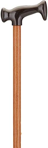 NOVA Designer Walking Cane with T-Grip Molded Handle, Lightweight and Adjustable Walking Stick, Black