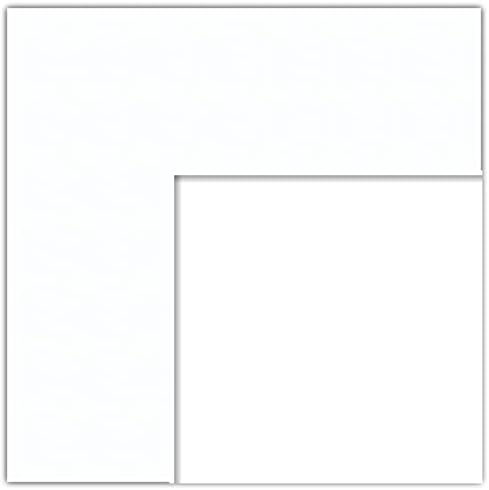 24x36 Smooth White / Super White Custom Mat for Picture Frame with 20x32 opening size (Mat Only, Frame NOT Included)