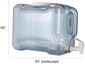 New Wave Enviro Products BPA Free Bottle, 2 Gallon Refrigerator with BPA Free Spigot and Integrated Handle, Refrigerator Dispenser Bottle, light blue