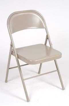 Cosco All Steel Folding Chair Antique Linen (4-pack)