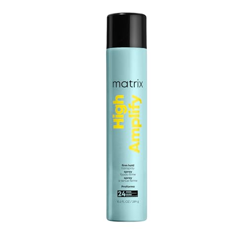 MATRIX High Amplify Firm Hold Hairspray – For Fine Hair | Silicone-free, vegan, adds intense volume and shine, provides 24 hour humidity resistance