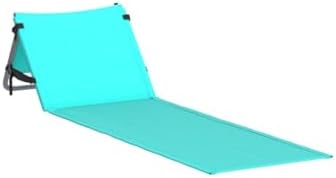 Bo Toys Portable Beach Mat Lounge Chair and Tote (Plain Blue)