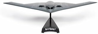 Postage Stamp USAF B-2 Spirit Stealth Bomber Die-Cast Model – 1:280 Scale Long-Range Strategic Aircraft Replica with Display Stand, Highly Detailed