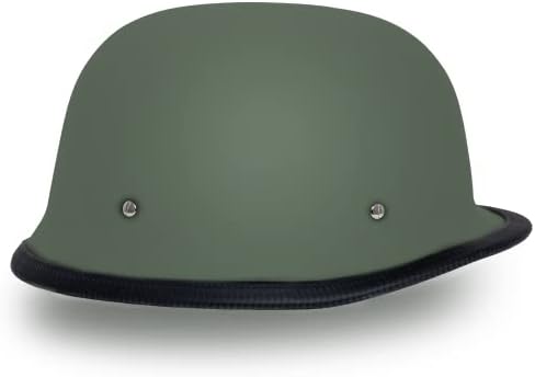 Daytona Half Shell German Motorcycle Helmets, DOT Approved for Superior Safety and Style – Comfortable, Durable, and Perfect for Riders Who Want a Retro Look with Modern Protection Standards