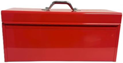 Homak Steel Flat Top Toolbox with Removable Tray, Black, 20 Inches