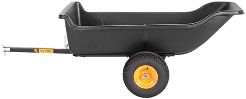 Polar TA1200 Tandem Axle Utility Trailer 1200 lb Capacity | 1200 lb Capacity, 15 Cubic Foot, TA1200, Wide Track Rubber Wheels, Black