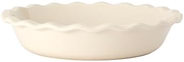 Emile Henry Made In France 9 Inch Pie Dish, White