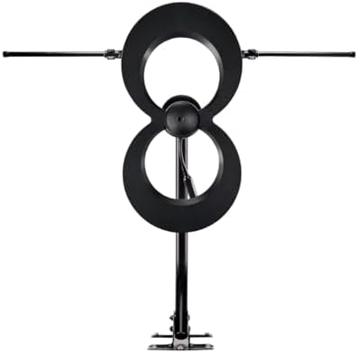 Antennas Direct ClearStream 2V Indoor Outdoor TV Antenna UHF VHF Multi-Directional, 60+ Mile Range, 4K 8K UHD, NEXTGEN TV – w/Reflector, 20-inch Mast