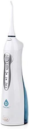 Pursonic USB Rechargeable Oral Irrigator Water Flosser, Helps Remove Plaque and Dilute Harmful Toxins.