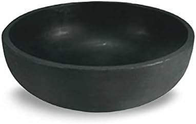 Crescent Garden Orinoco Planter Bowl – Double-Walled Resin Pot for Succulents, Flowers Without Drain Hole - 21" W x 8.25" H (Weathered Concrete)