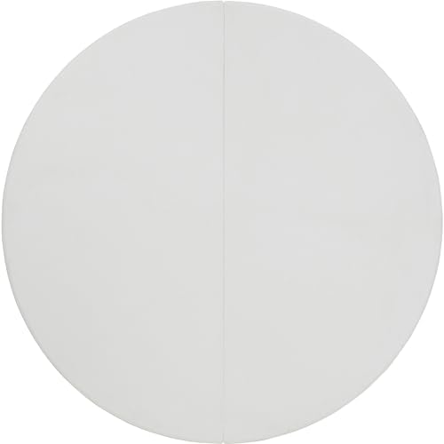 Flash Furniture Elon 5' Round All-Occasion Plastic Folding Event Table, Foldable Portable Banquet Table for Indoor/Outdoor Events, White | Lightweight, Easy Storage, Commercial Grade