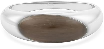 Agate Ellipse Bangle Bracelet in Stainless Steel 6.25 In 8.00 ctw