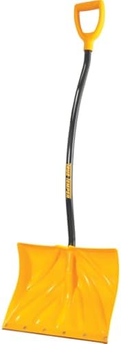 True Temper 1603400 Poly Snow Shovel/Pusher with Ergonomic D-Grip Steel Handle 18 Inch