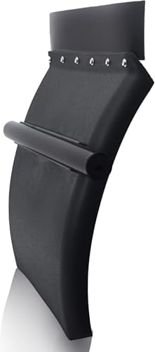 TORQUE Quarter Fenders for Semi Truck, 24" x 24" Black Poly, Tube Bracket and Mounting Hardware Included, Right Left, Quarter Fender Kit Set (TRQF311)