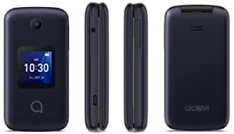 Alcatel Go Flip 4 4056W 4GB (T-Mobile only) Flip Phone - For Senior Easy Use (Renewed)