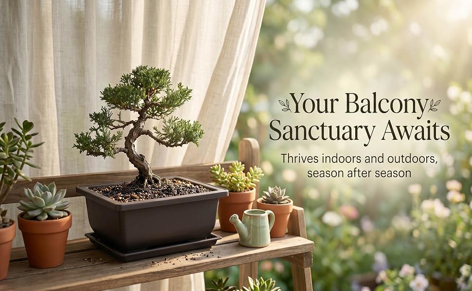 Bonsai Training Pots with Trays