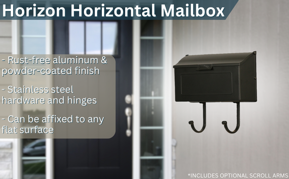 horizon mailbox special lite cast aluminum mailbox wall mounted mailbox