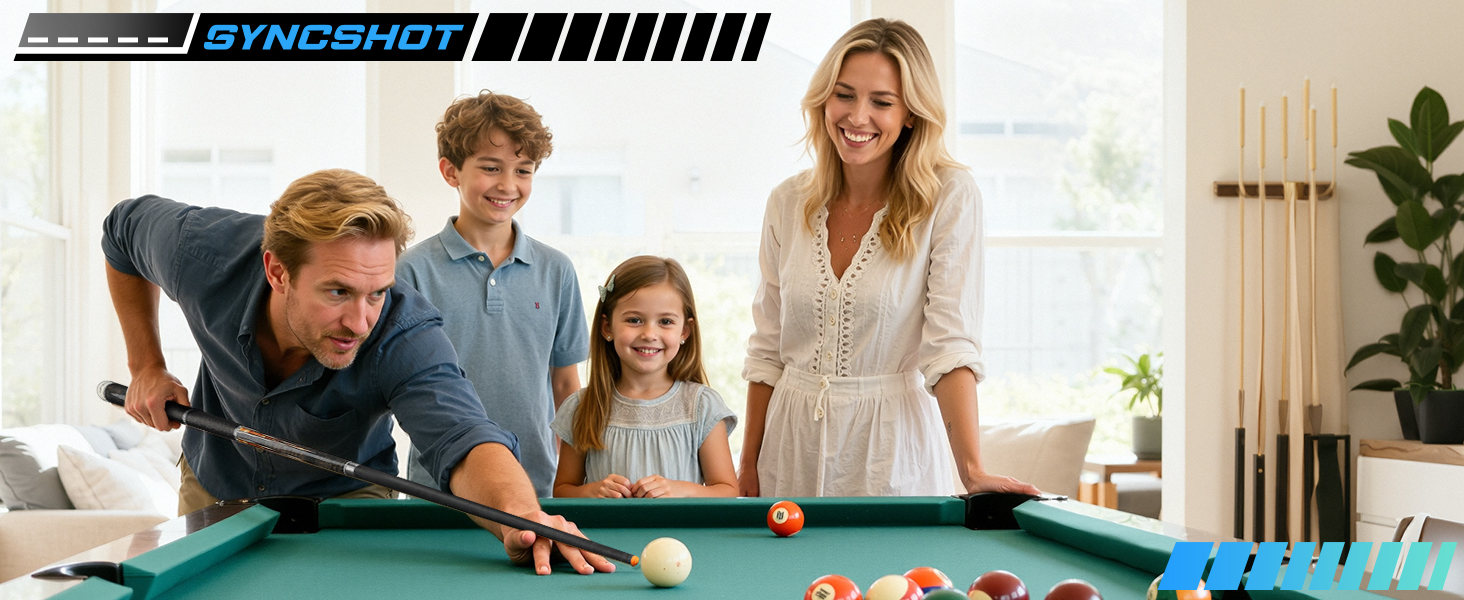 Carbon Fiber House Pool Cue Set