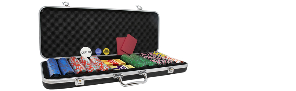 Clay poker chips set, Unicorn poker chips set, Casino poker chips set