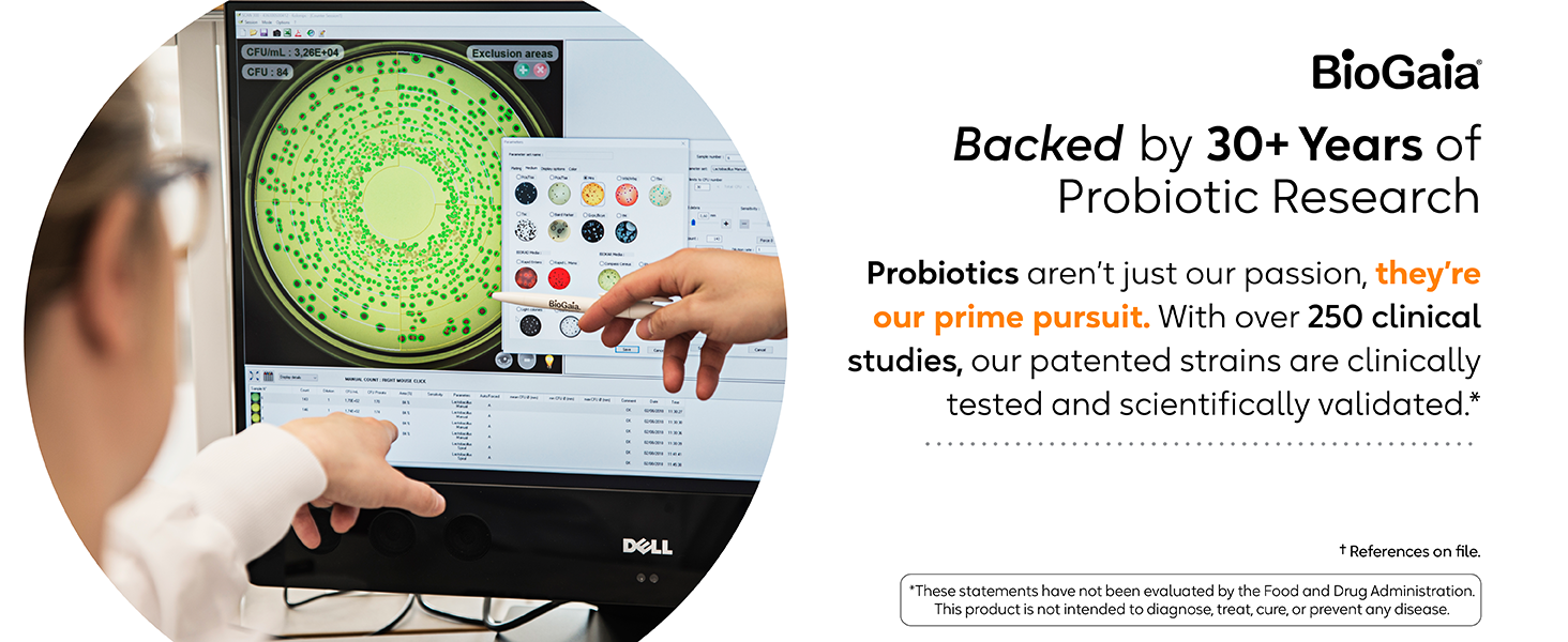 Back by 30+ years of probiotic research
