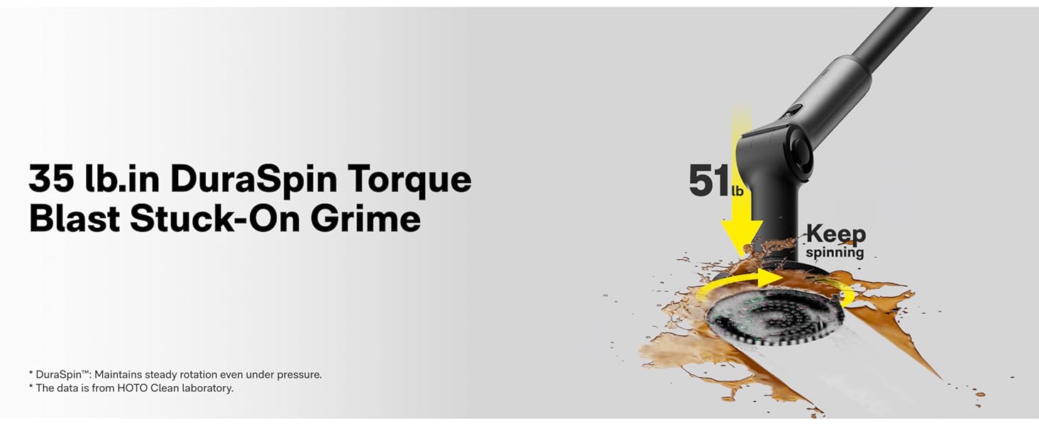 35 lb.in Duraspin Torque Blast Stuck-on Grime