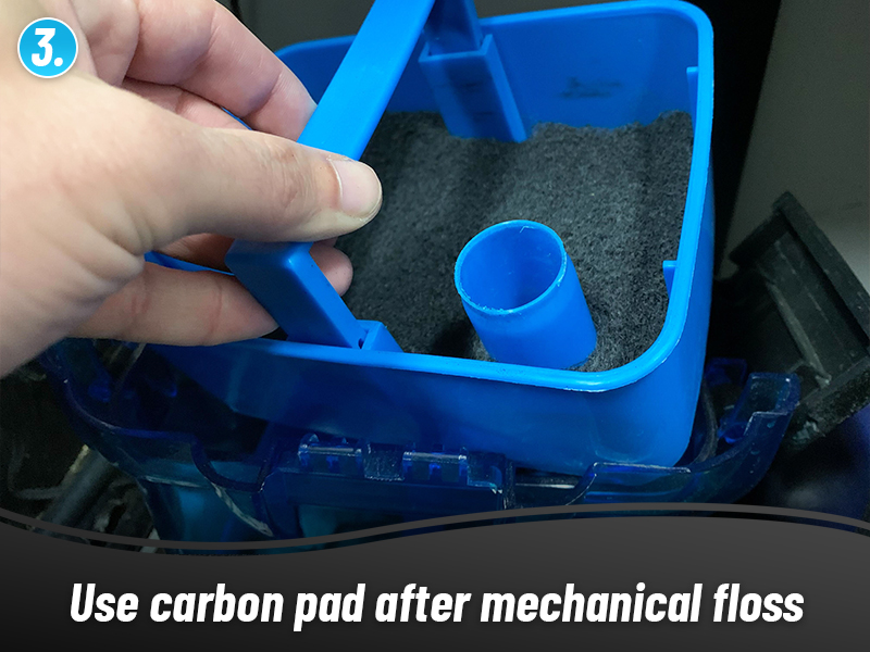 carbon filter pad media filter floss canister aquarium ponds