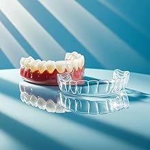 Clean and sparkling Denture ad retainer