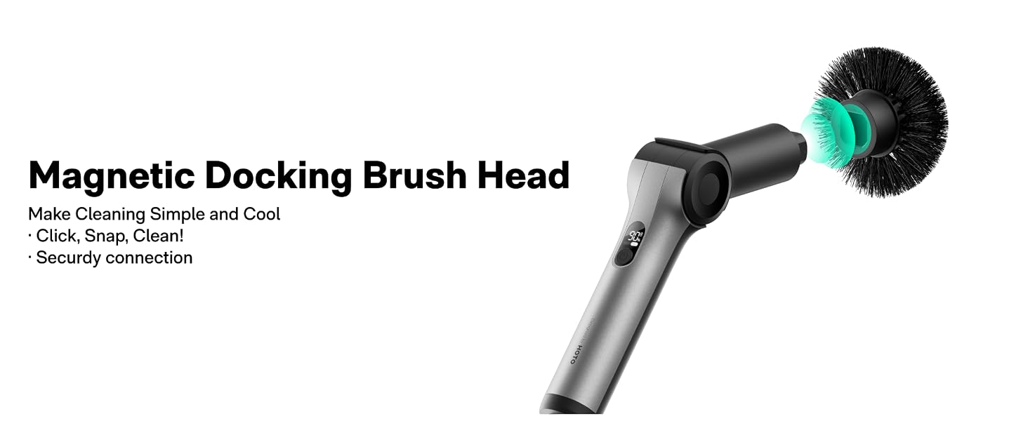 magnetic docking brush head