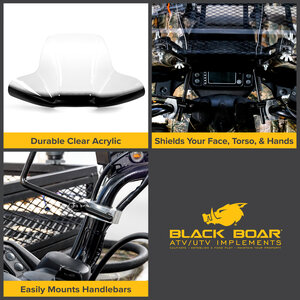 ATV windshield; Black Boar ATV windshield; camco ATV windshield