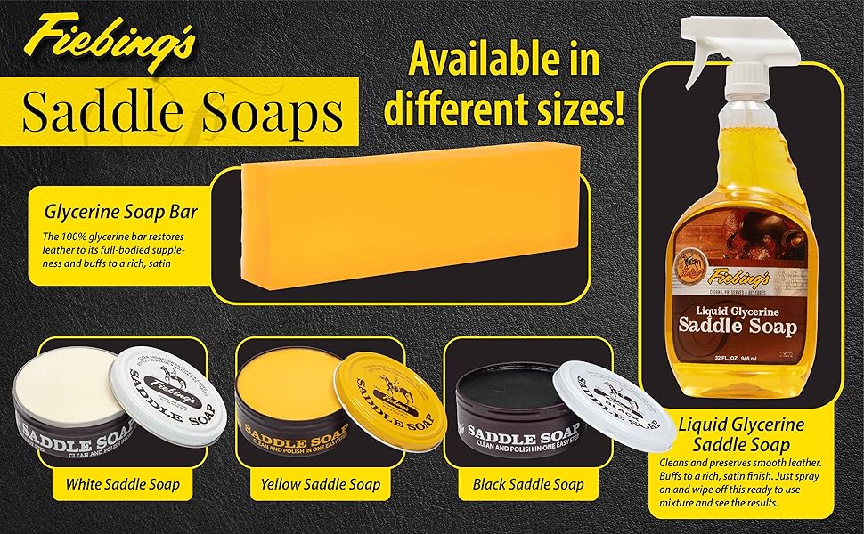 fiebing&amp;#39;s saddle soap tack care leather conditioner cleaner car seat boot condition saddle belt
