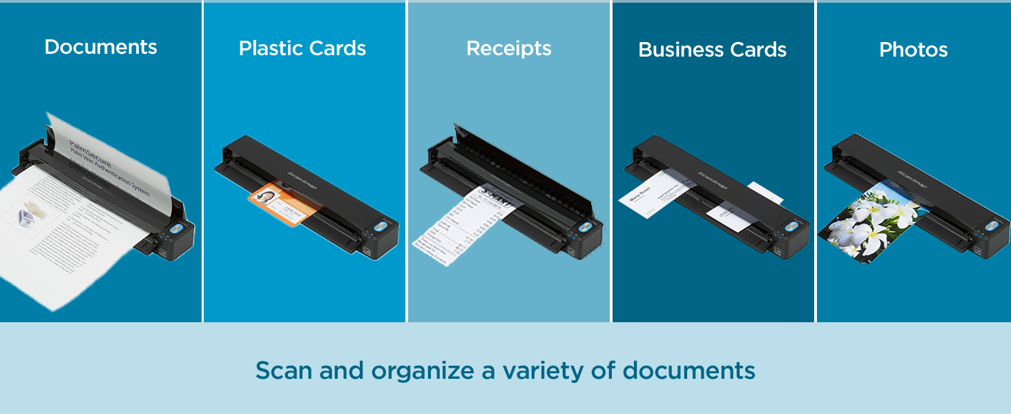 Scan and organize a variety of documents