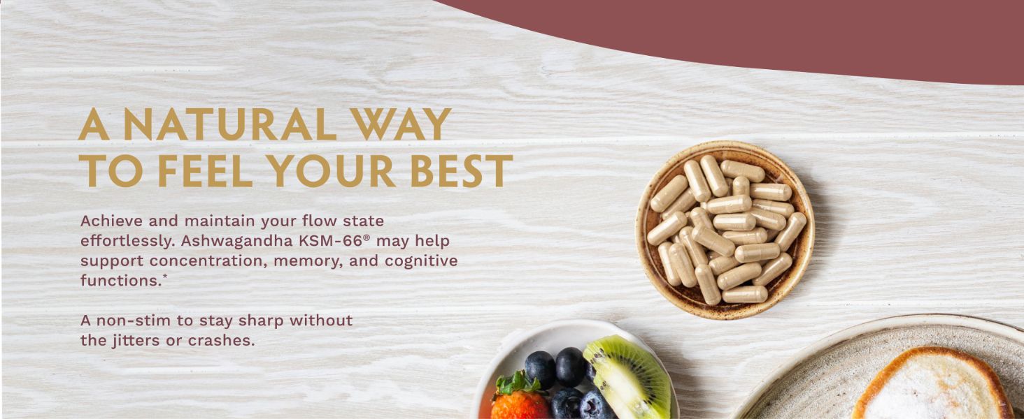 A natural way to feel your best with ashwagandha KSM-66