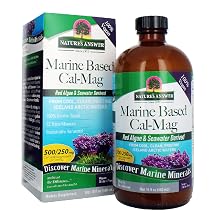 Marine, Calcium, Magnesium, Healthy, Lifestyle, Nature's Answer, Seawater, Vegan, Vanilla Flavor
