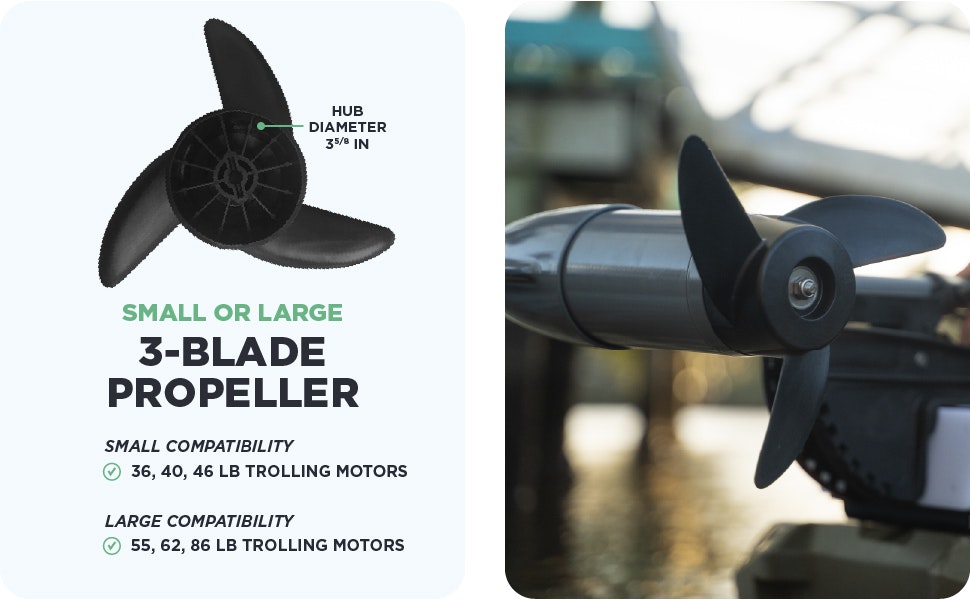 Newport 3 Blade Trolling Motor Propeller