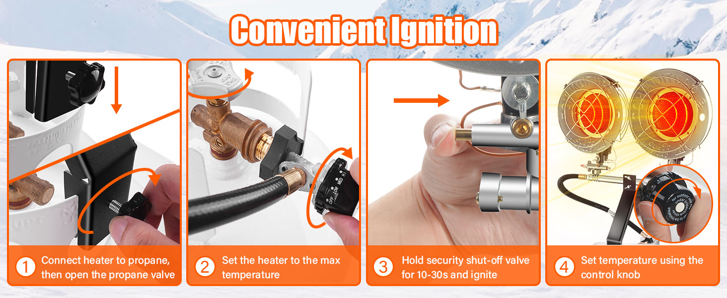 Propane Tank Top Heater Portable