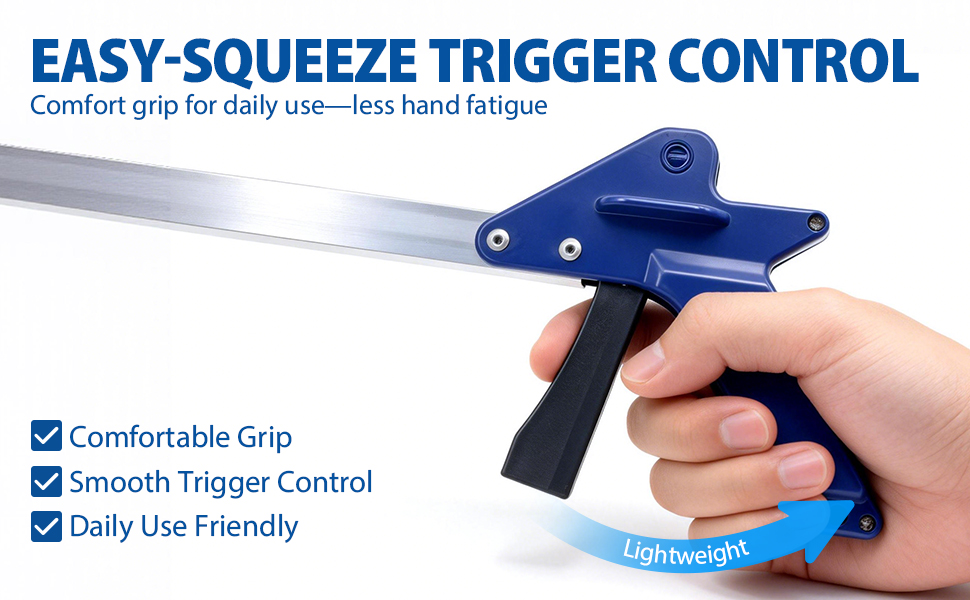 ergonomic handle trigger hand comfortable squeeze control motion daily assistive arm