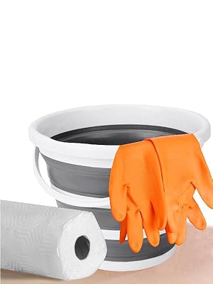 Eurow 10L (2.6 Gallon) Indoor and Outdoor Collapsible Bucket