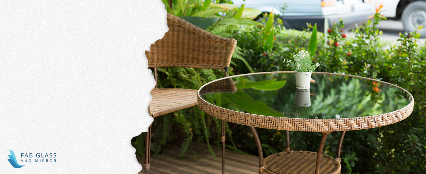 Round Clear Glass Table Top for