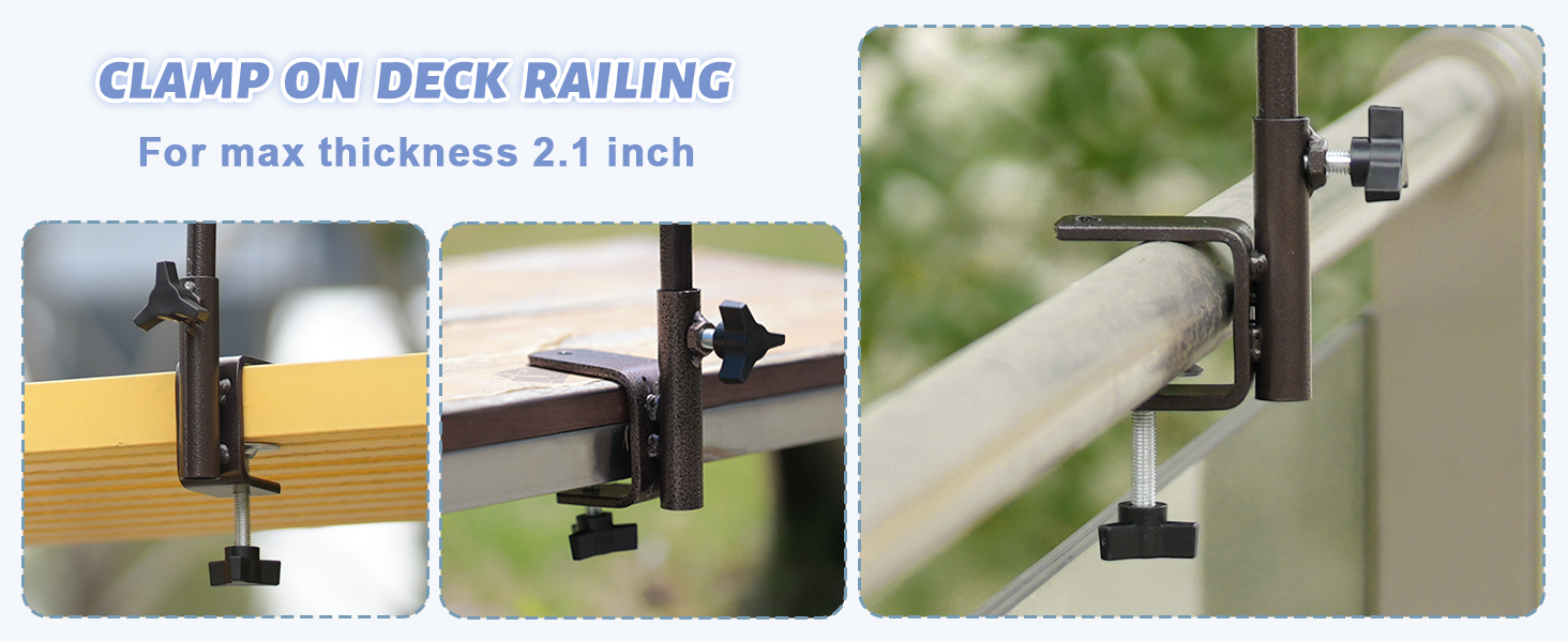 deck bird pole