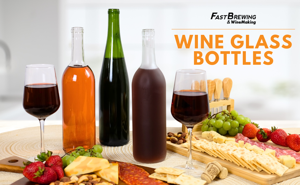Three wine bottles with wine glass and cheese board