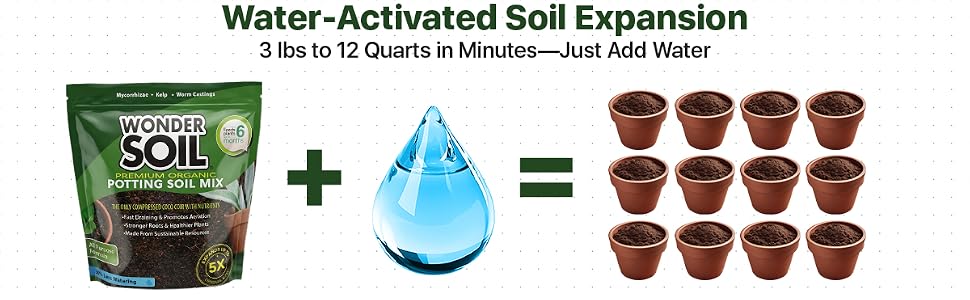 organic pottig soil mix premium indoor outdoor garden plants worm castings kelp mycorrhizae coco