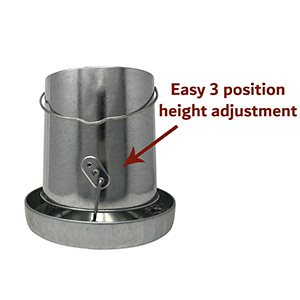 easy 3 position height adjustment