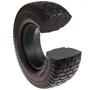 Leonard Wheelbarrow Wheel with Flat-Free Tire cross section showing solid core