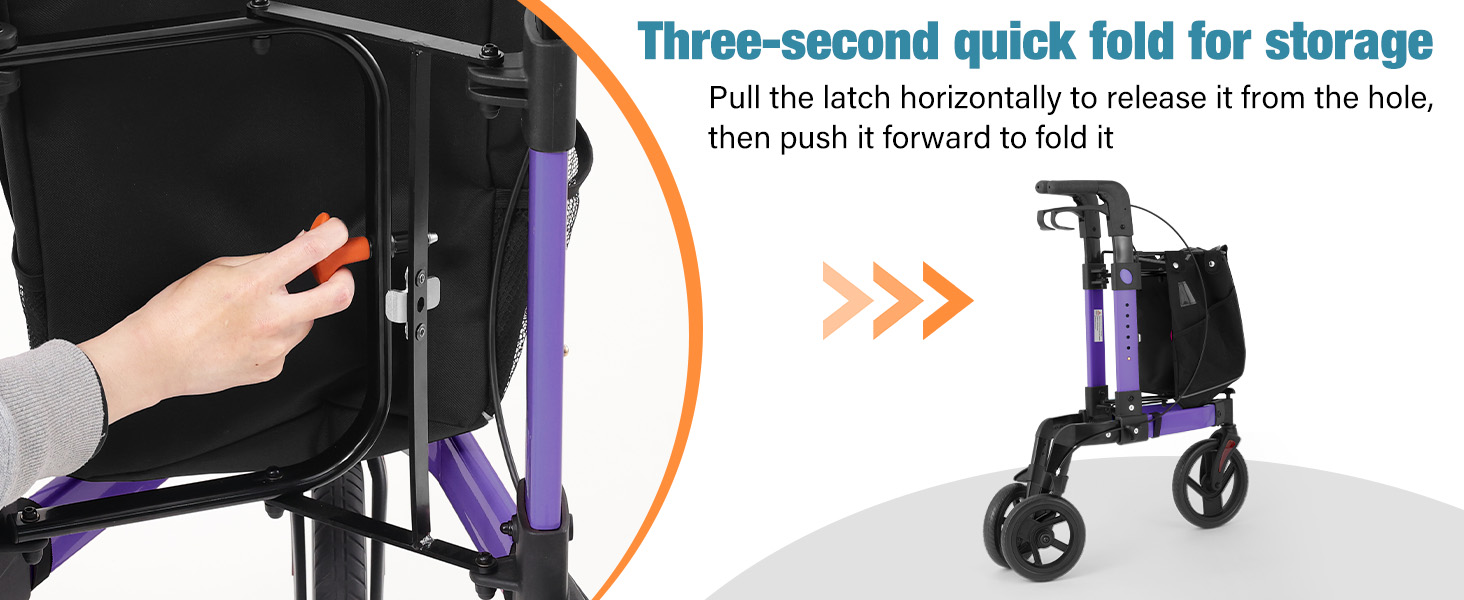 3 Wheel Rollator Walker