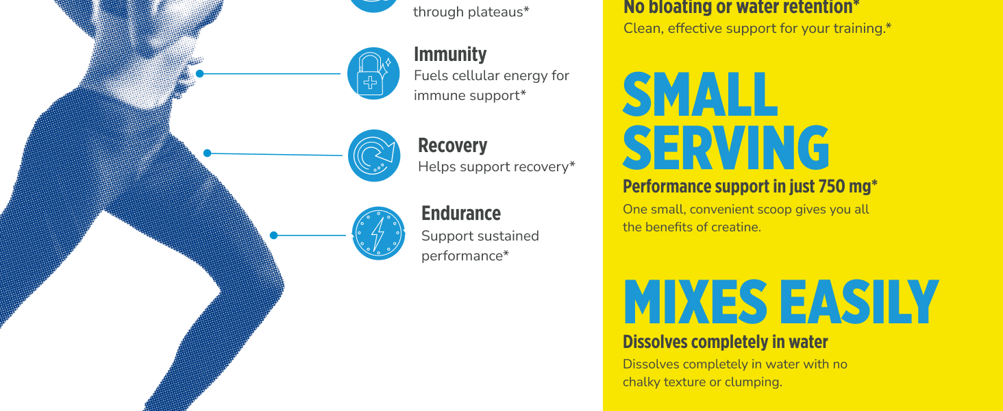 Mixes easily and supports clarity, strength, immunity, recovery, and endurance